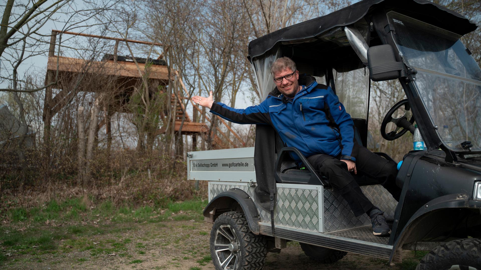 Abenteuercamping am Salzhaff - Zelten in luftiger Höhe
