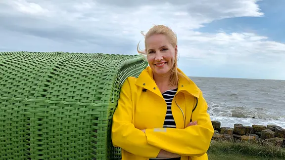 Moderatorin Judith Rakers erkundet die "grüne Insel" Pellworm.