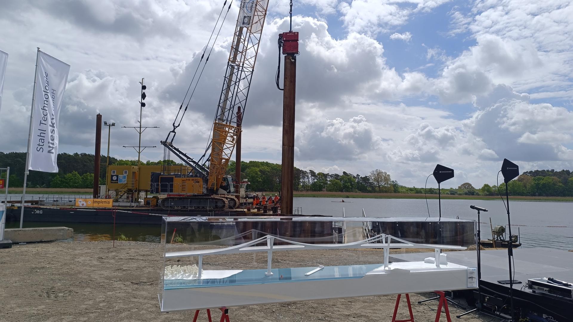 Ortsumgehung Wolgast: Bohrungen für Peenestrombrücke beginnen