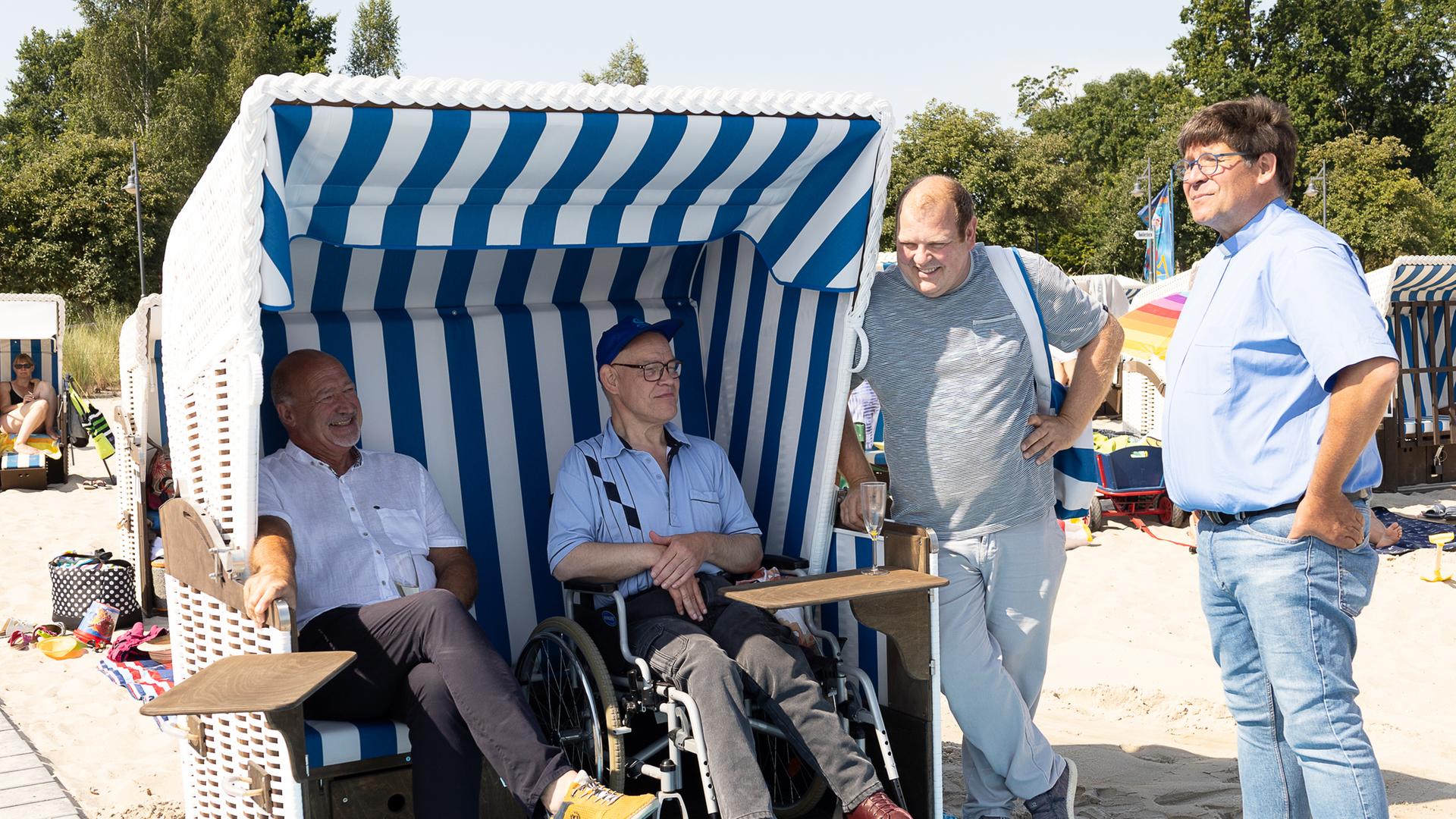 Rollstuhlgerechte Strandkörbe im Haffbad Ueckermünde