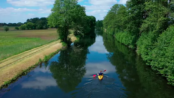 Die Müritz-Elde-Wasserstrasse im mecklenburgischen Sommer