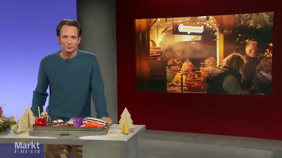 Jo Hiller moderiert Markt.