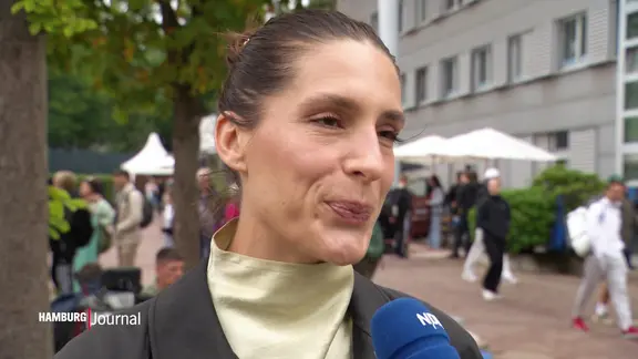 Die Turnierbotschafterin Andrea Petković.
