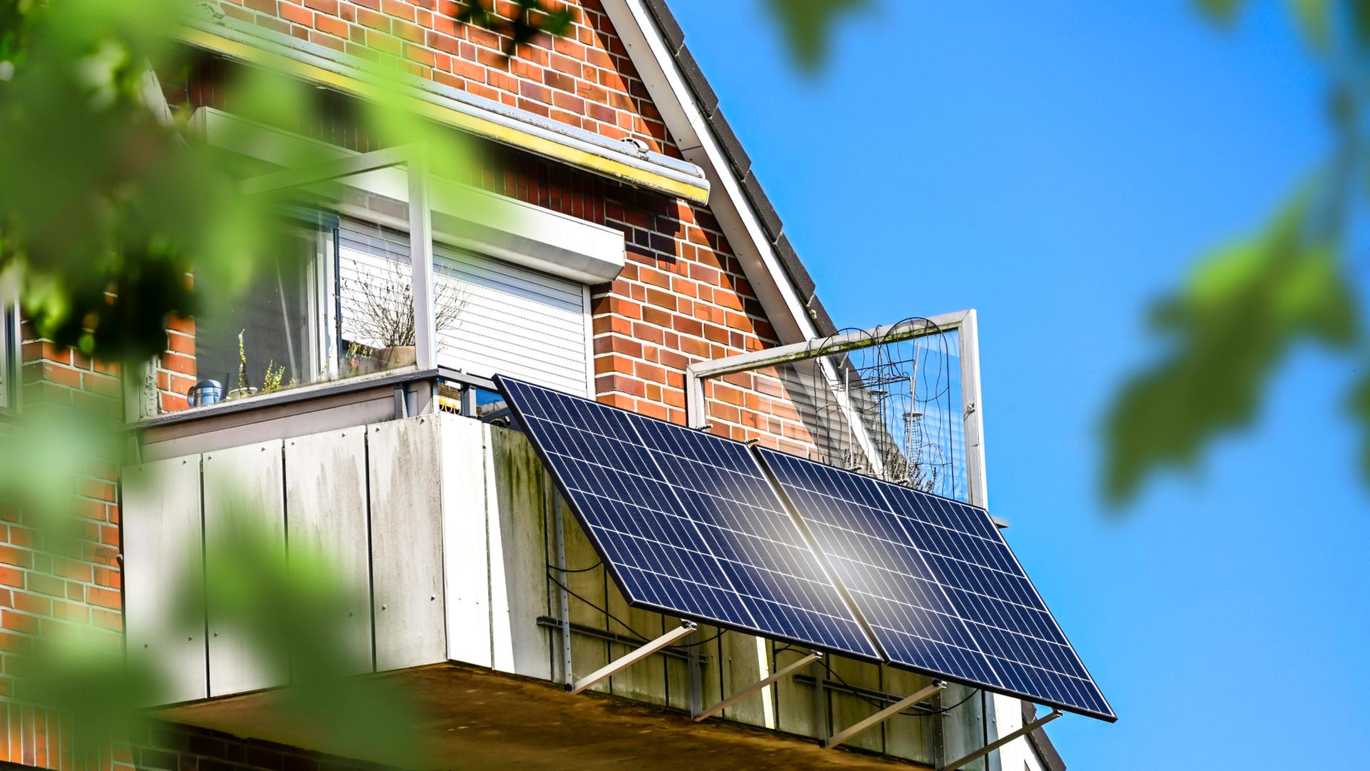 Energiewende: Nutzung von Balkonkraftwerken in Hamburg nimmt zu