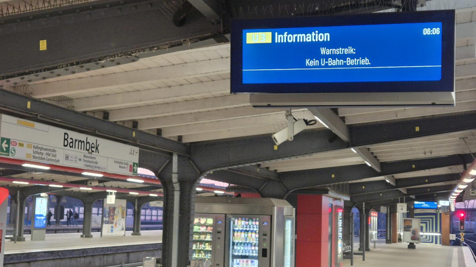 Warnstreik ist zu Ende: U-Bahnen und Busse fahren in Hamburg