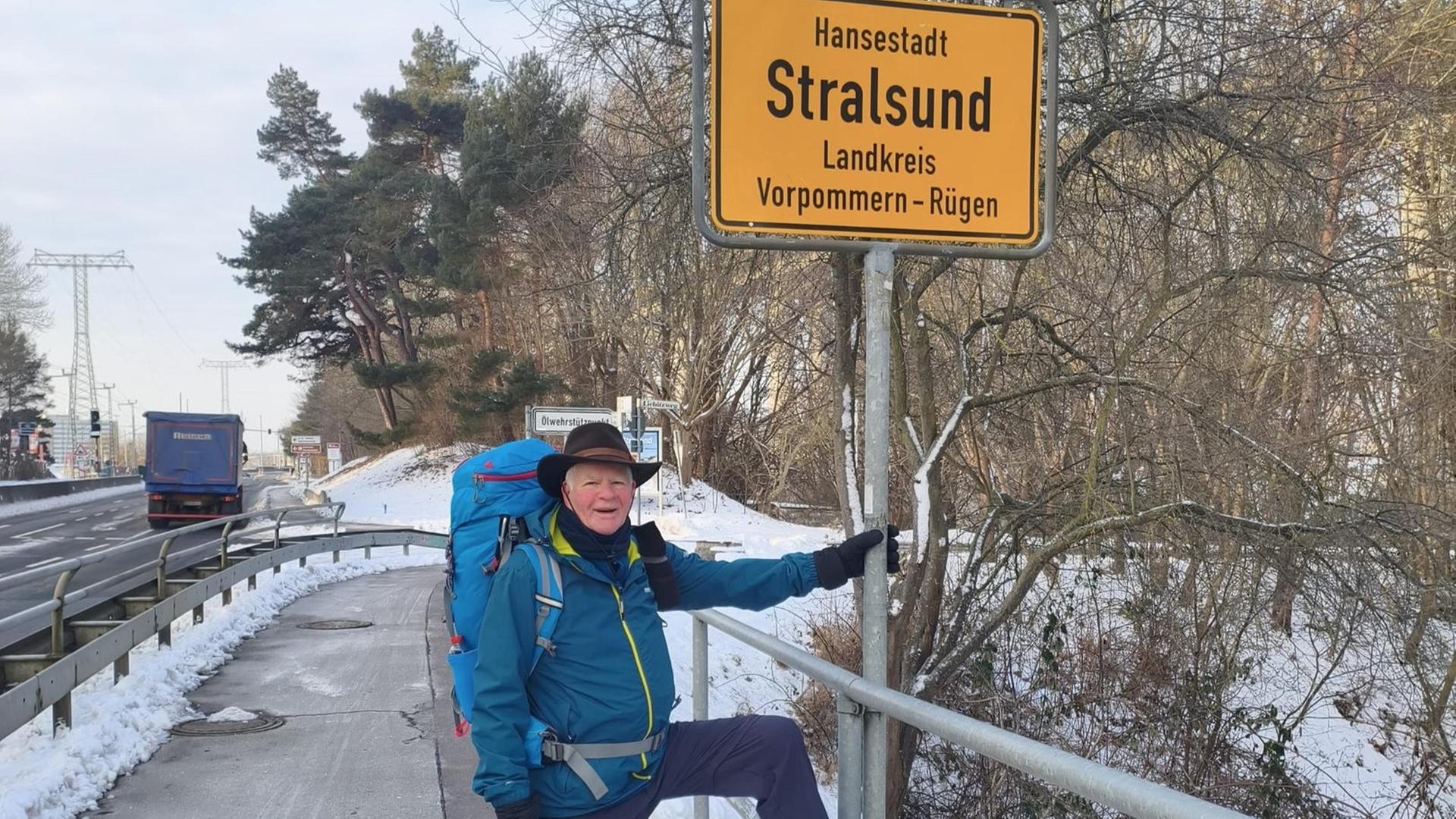 82-jähriger Rügener wandert mehr als 3.000 Kilometer