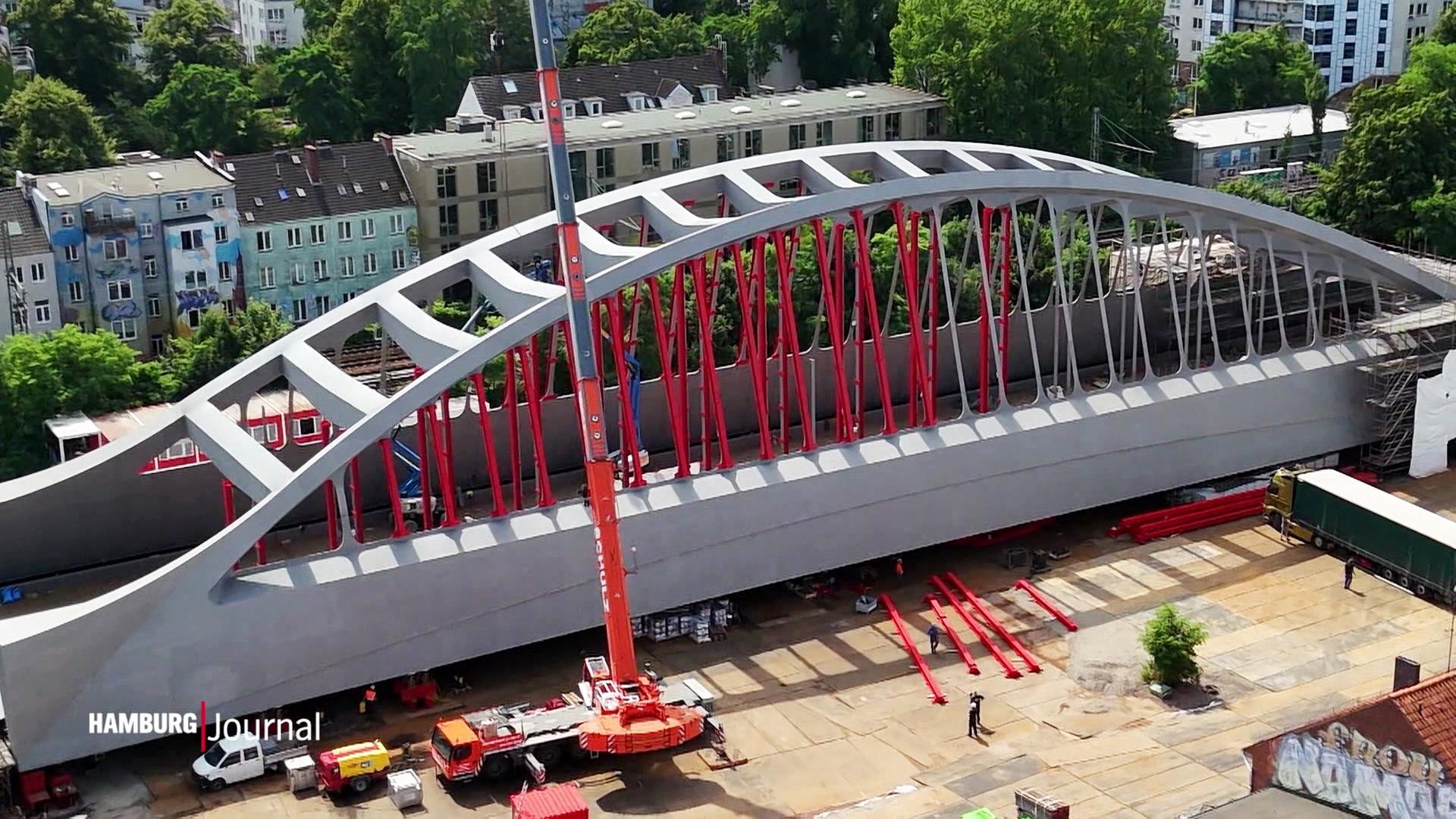 Vogelperspektive: Die neue Sternbrücke. | Screenshot
