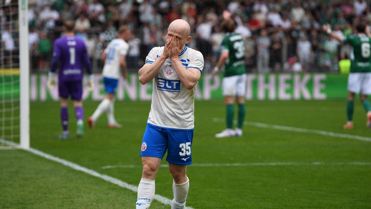 Rückschlag im Aufstiegsrennen: Hansa Rostock patzt in Schweinfurt