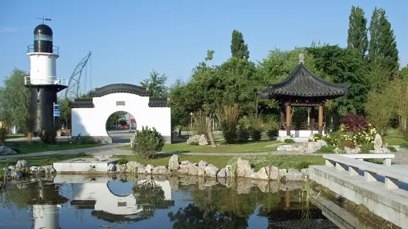 Chinesischer Garten im IGA-Park Rostock.