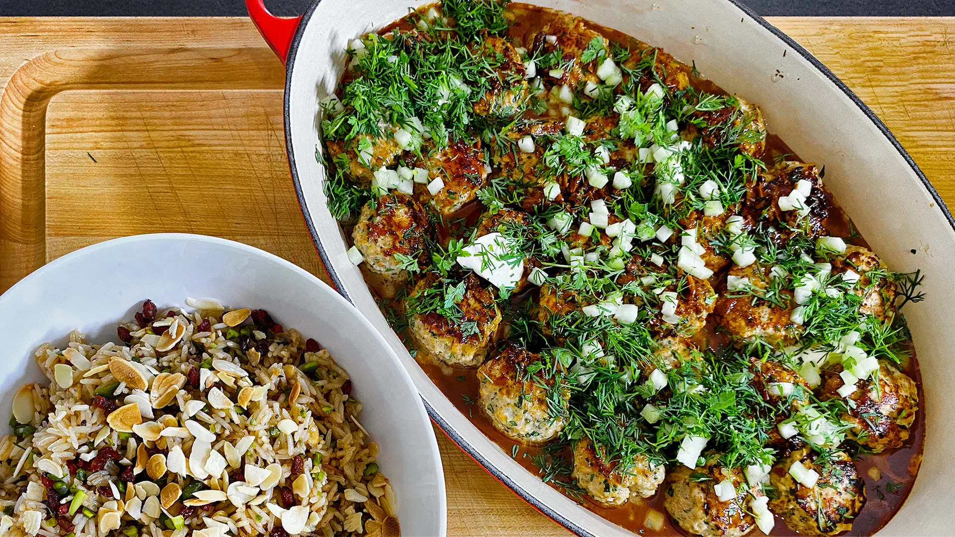 Kalbsfrikadellen in Pilzsoße und orientalischer Reis | ndr.de