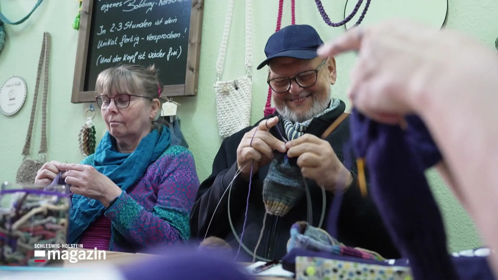 Friedrichstadt strickt mit für den Sockenweltrekord