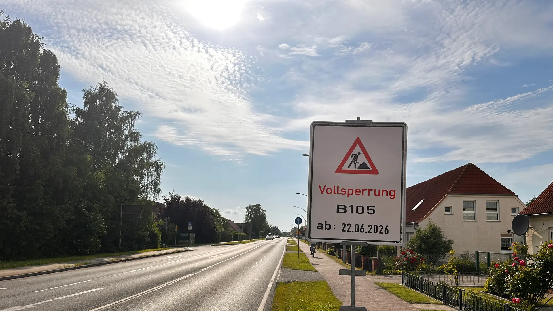 B105 in Rostock: Road Closures and Traffic Diversions Until July