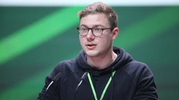 Franz Krause, Mitglied des Bündnisses "Kein NATO-Hafen"