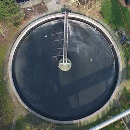 Ein Becken der Rostocker Kläranlage