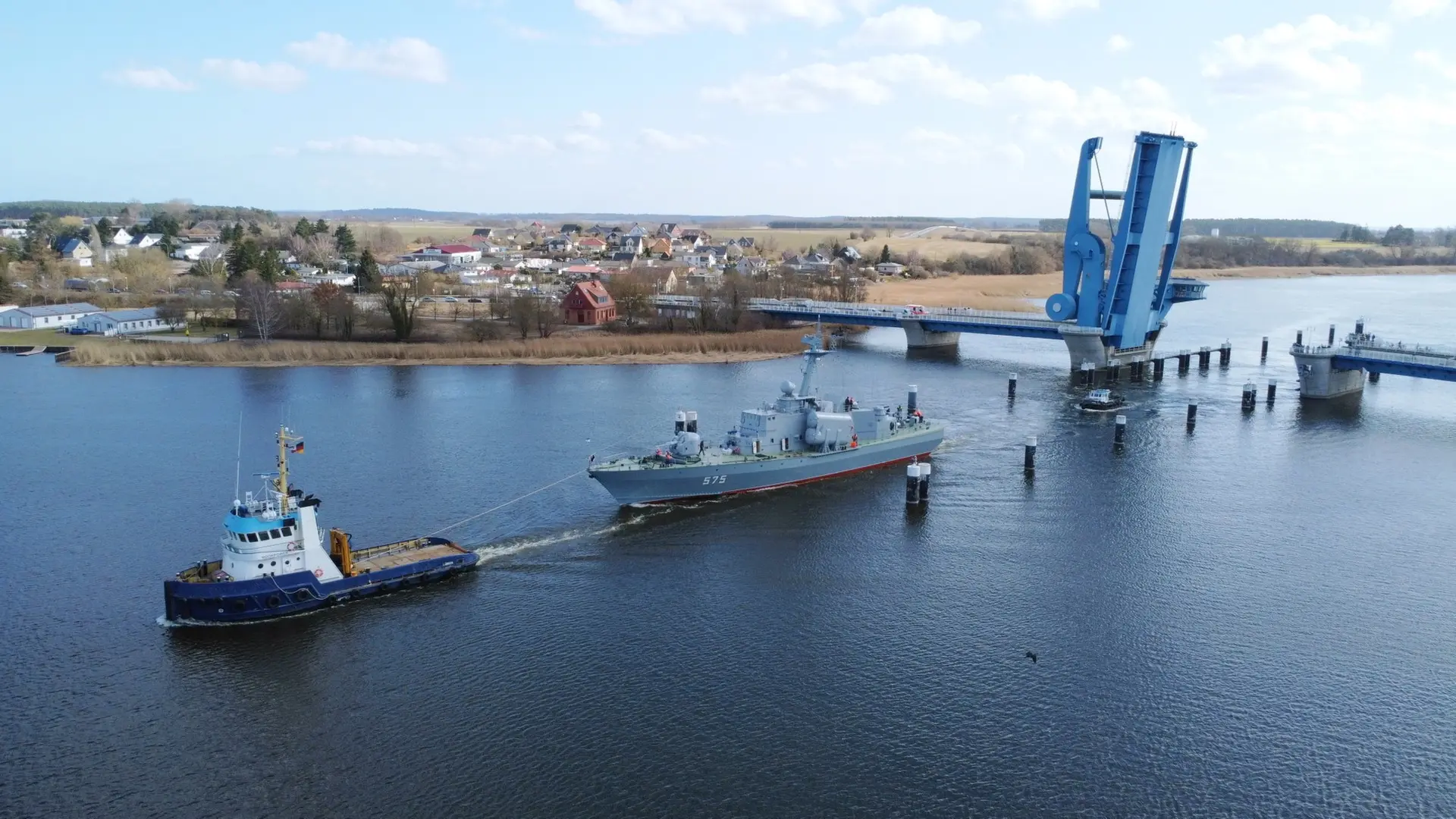 Wolgast: Unfall bei Überführung des Museumsschiffs "Hans Beimler"