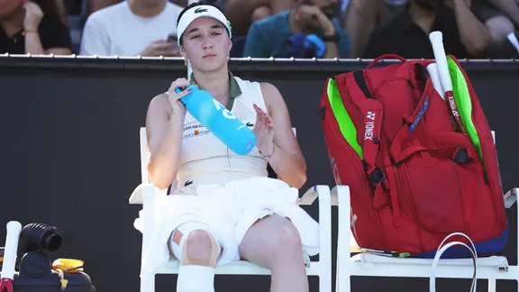 Eva Lys (Hamburg) während ihres Erstrundenspiels bei den Australian Open