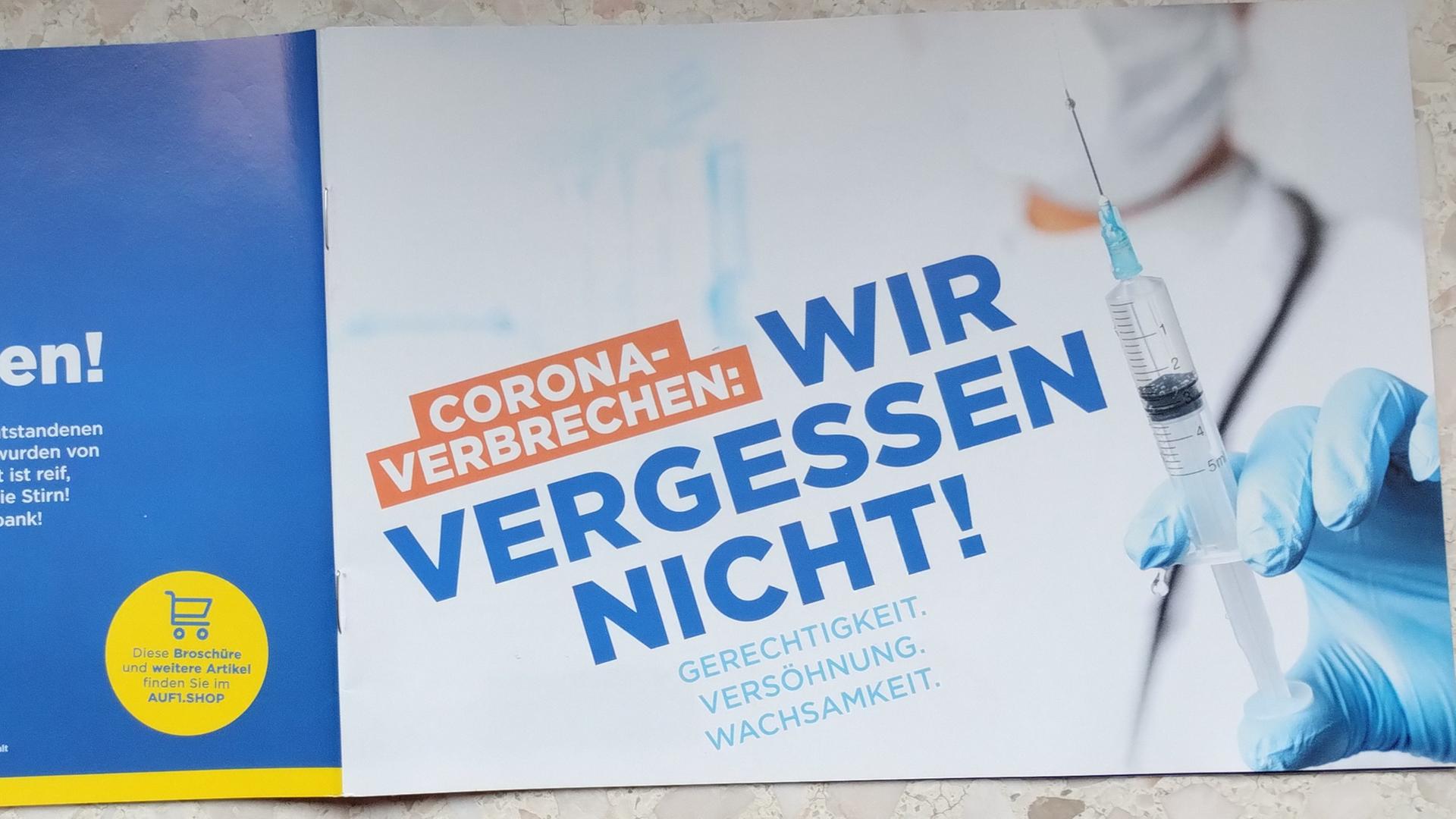 Ein Flyer, der in Leer verteilt wurde, auf dem unter anderem 