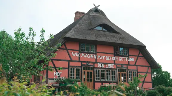 Der Hofladen vom Ur-Bauernhof, Hof Hoher Schönberg im Klützer Winkel nahe der Ostsee in MV.
