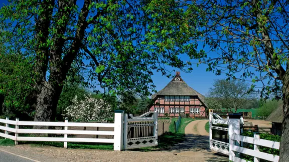 Bauernhaus in den Hamburger Vierlanden bei Curslack.