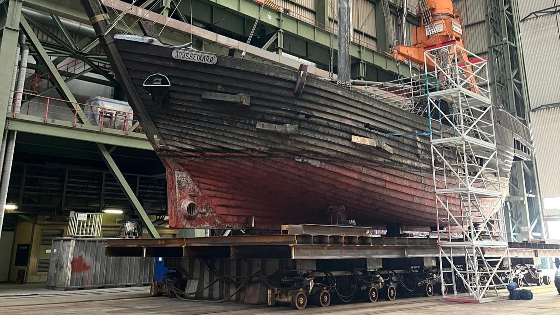 Poeler Kogge in Stralsunder Werft: Reparatur bis Mitte Januar?