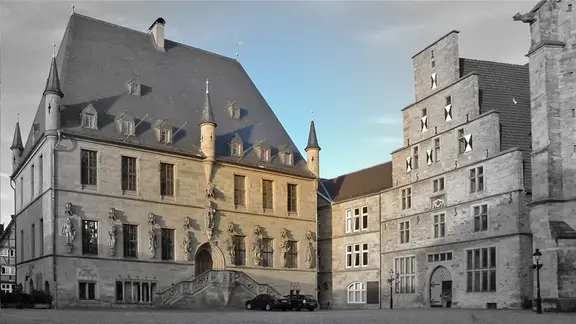 Das historische Rathaus von Osnabrück.