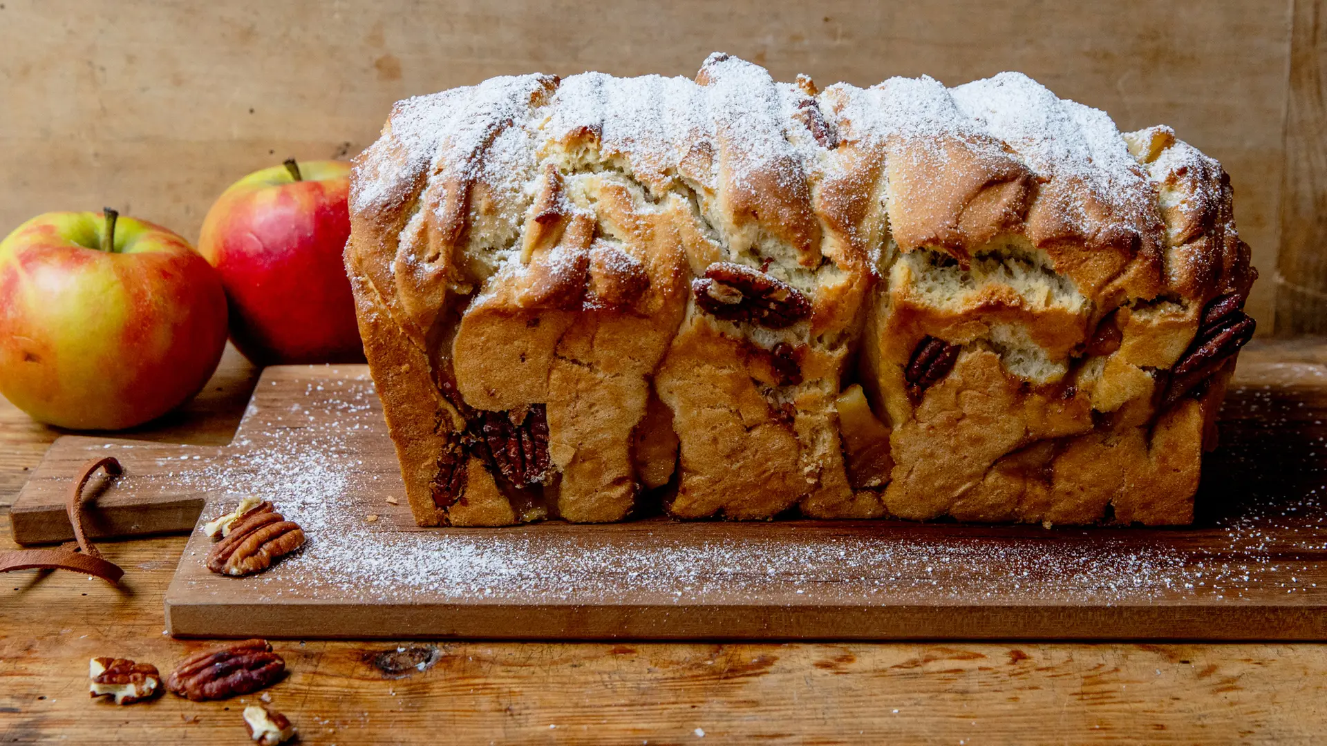 Zupfbrot mit Pekannüssen und Äpfeln | ndr.de