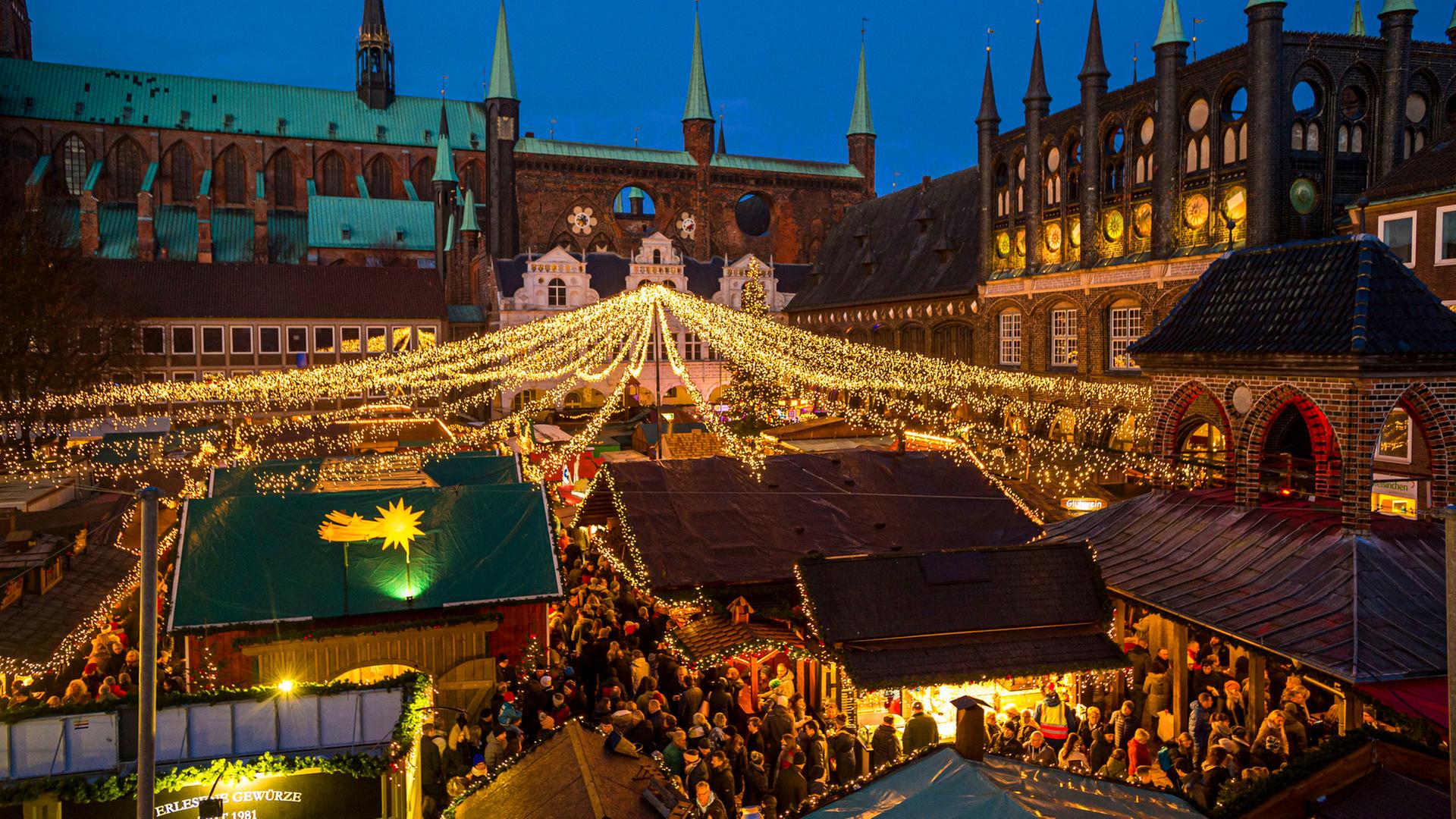Lübeck: Weihnachtsmarkt gehört zu den schönsten Deutschlands