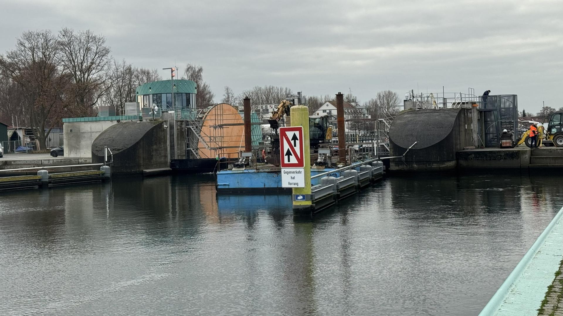 Sperrwerk in Greifswald bis Mitte Januar geschlossen