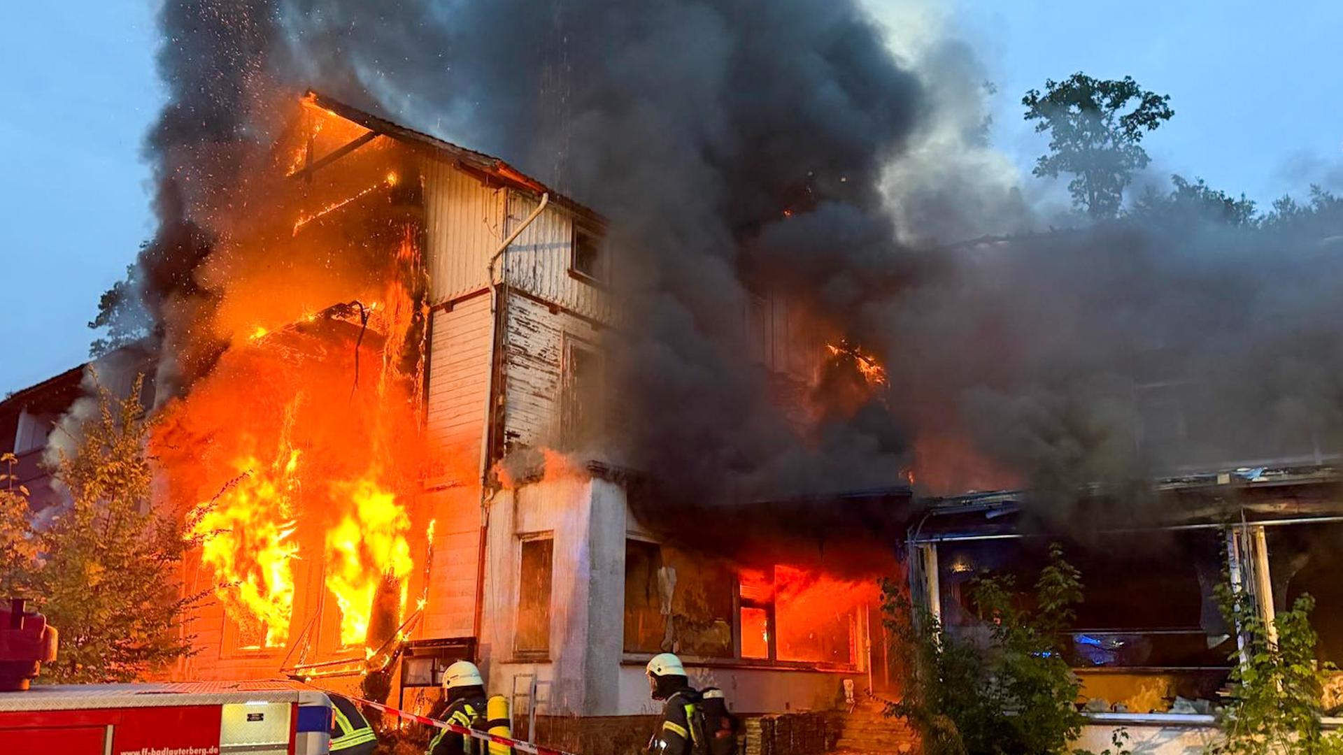 Bad Lauterberg: Großbrand in ehemaligem Kurhotel