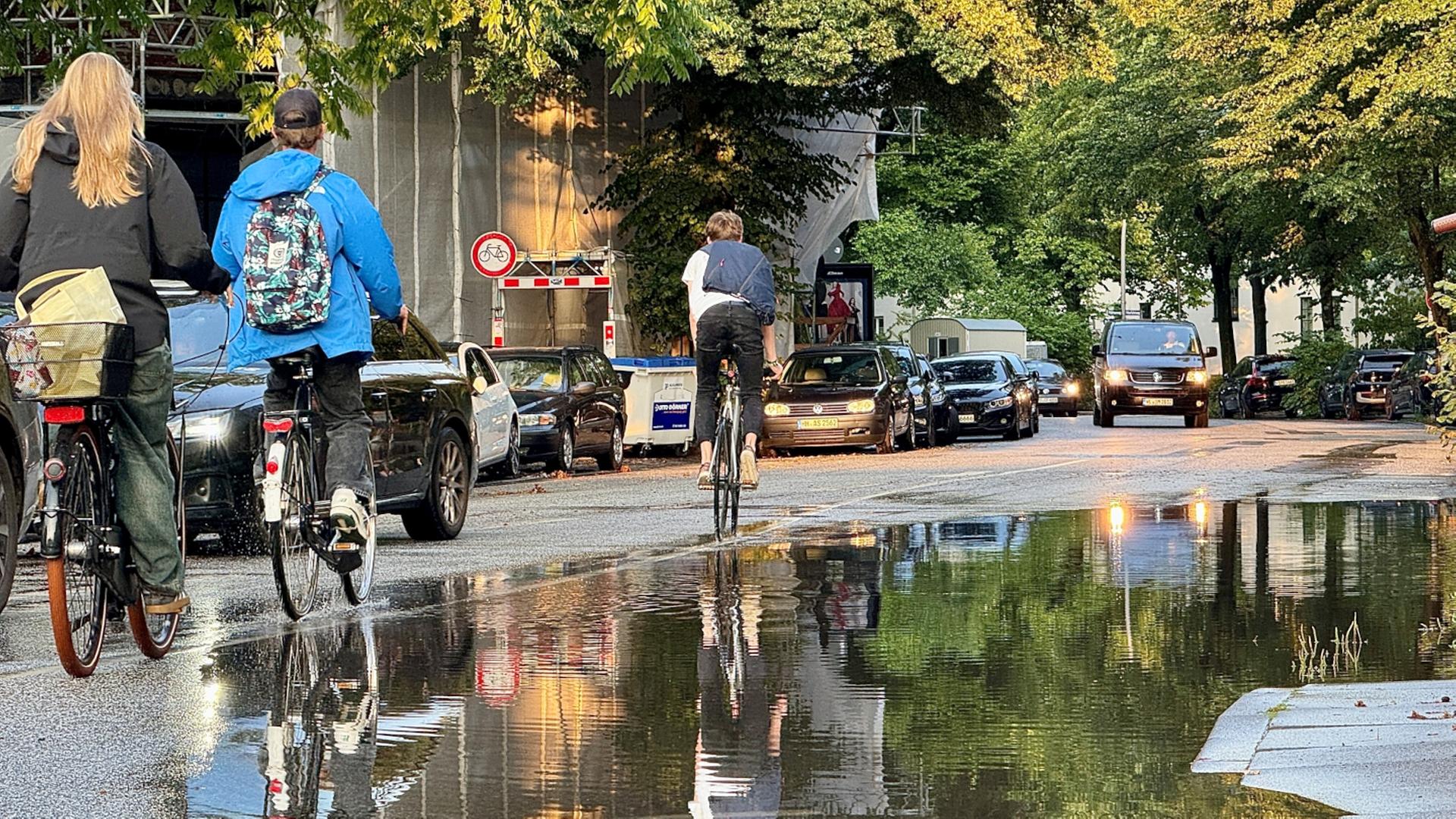 Kurzes Unwetter beschert Feuerwehr Hamburg einige Einsätze Kurzes Unwetter beschert Feuerwehr Hamburg einige Einsätze