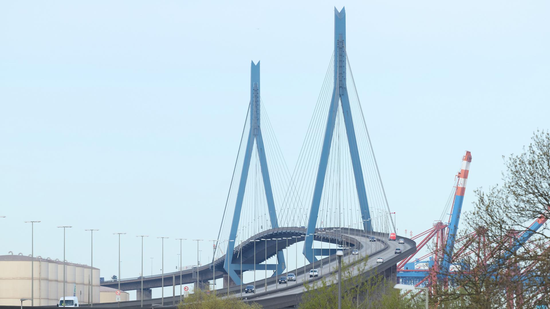 Köhlbrandbrücke am Wochenende wieder gesperrt