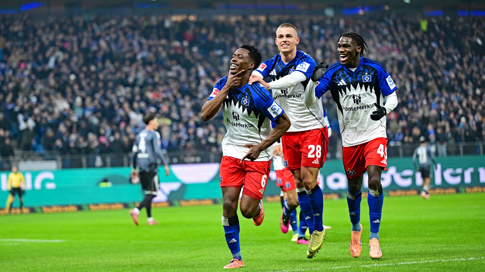 Jubel bei den Spielern des HSV | Witters/Valeria Witters