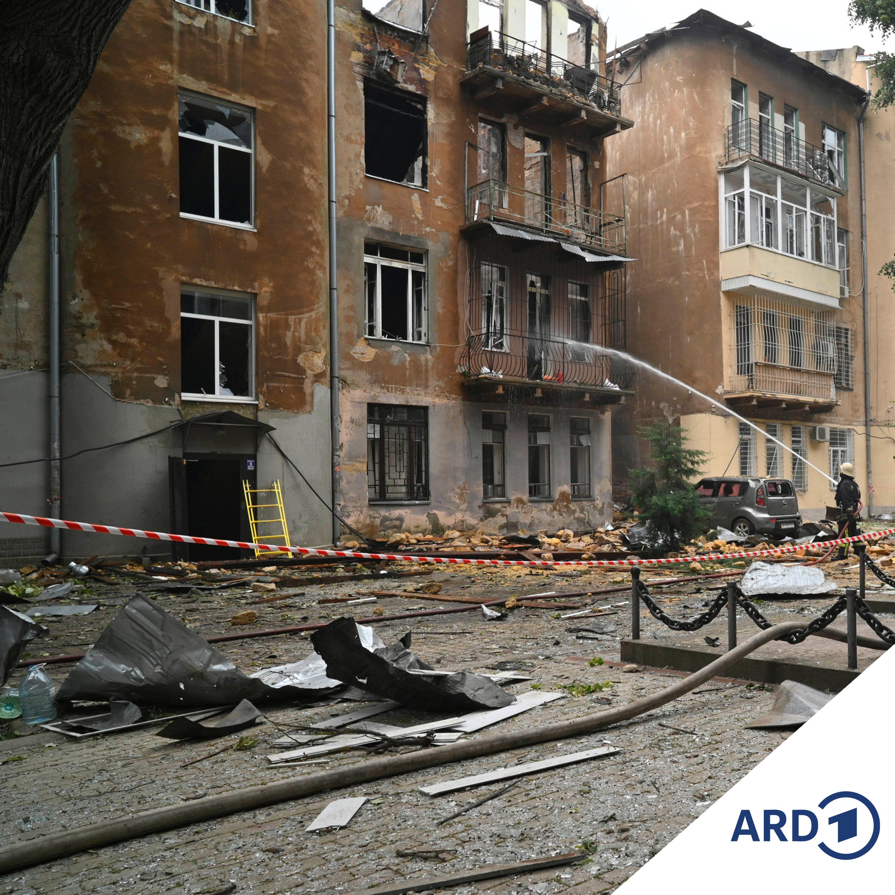 Russische Drohnen in Odessa, ukrainische in Russland