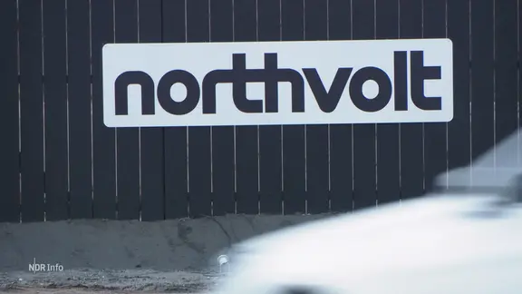 Das Firmenlogo von Northvolt.
