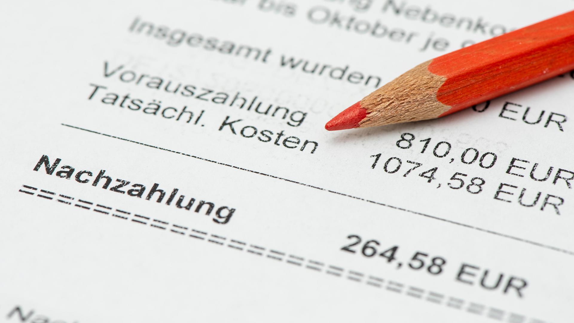 Jede zweite Nebenkosten-Abrechnung in SH laut Mieterbund fehlerhaft