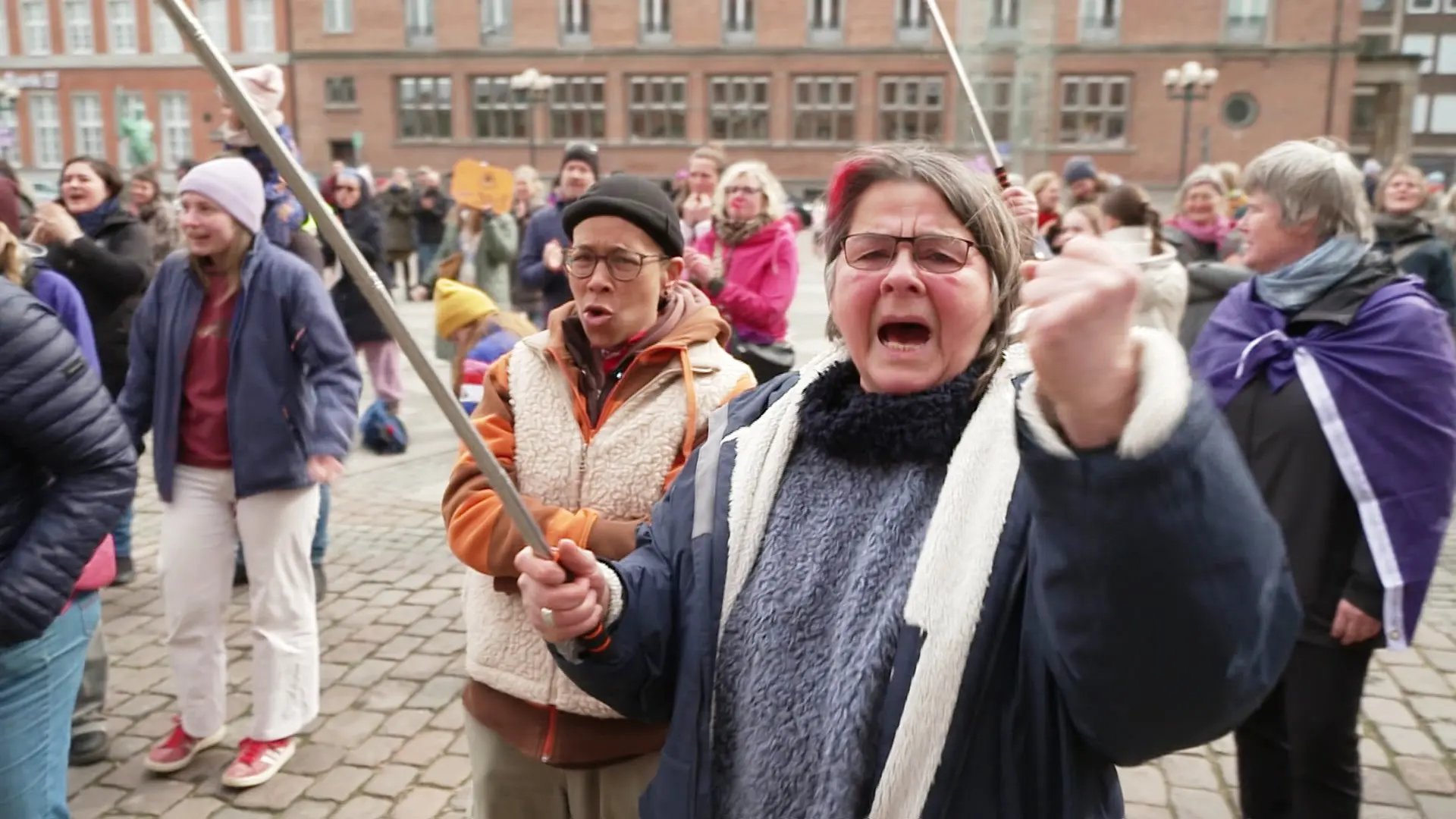 Demonstration in Kiel gegen digitale Gewalt