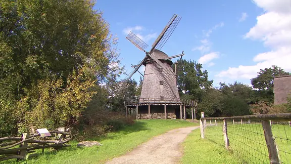 Eine Windmühle im Münsteraner Land.