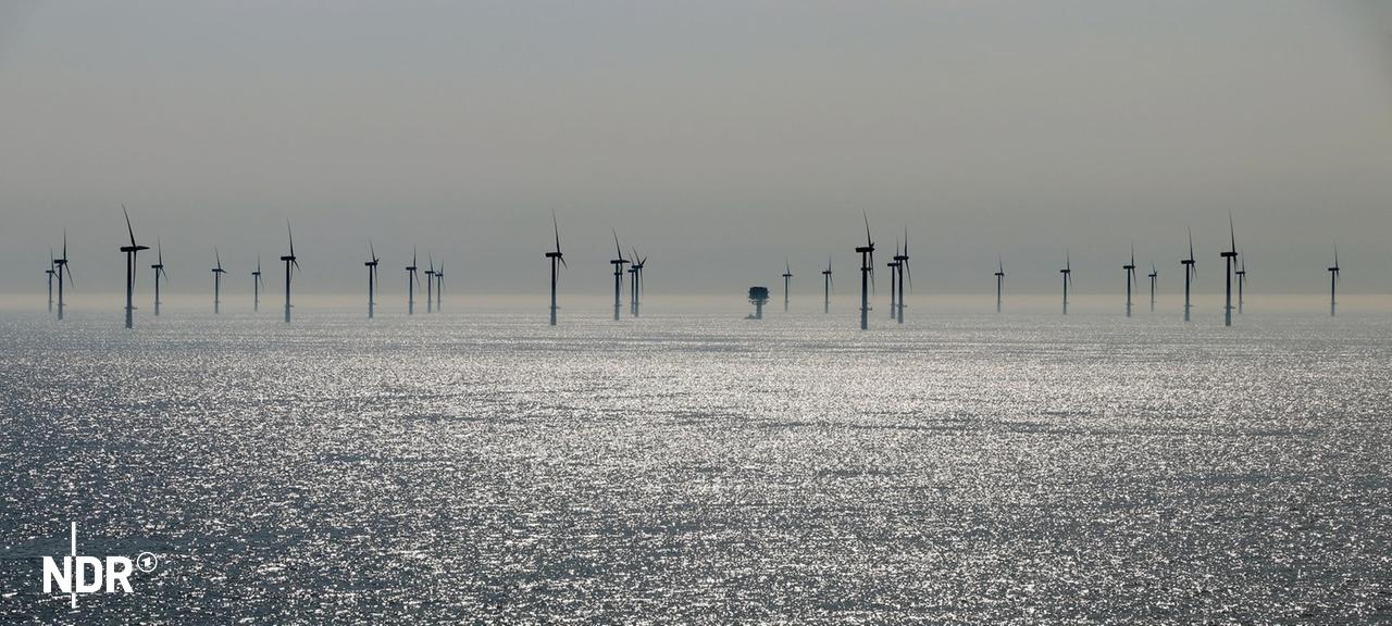 Ein Offshore-Windpark im Meer. | Colourbox, Astrid Gast Ein Offshore-Windpark im Meer.