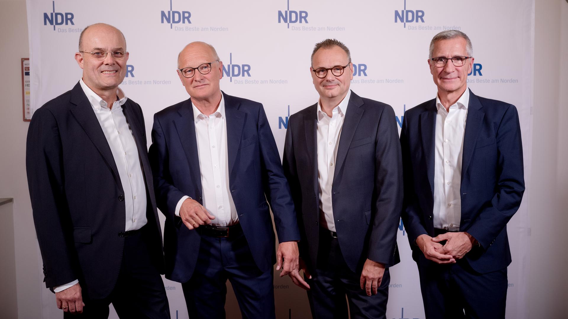 Dr. Nico Fickinger, Joachim Knuth, Hendrik Lünenborg und Rüdiger Hülskamp. | NDR/ Jann Wilken