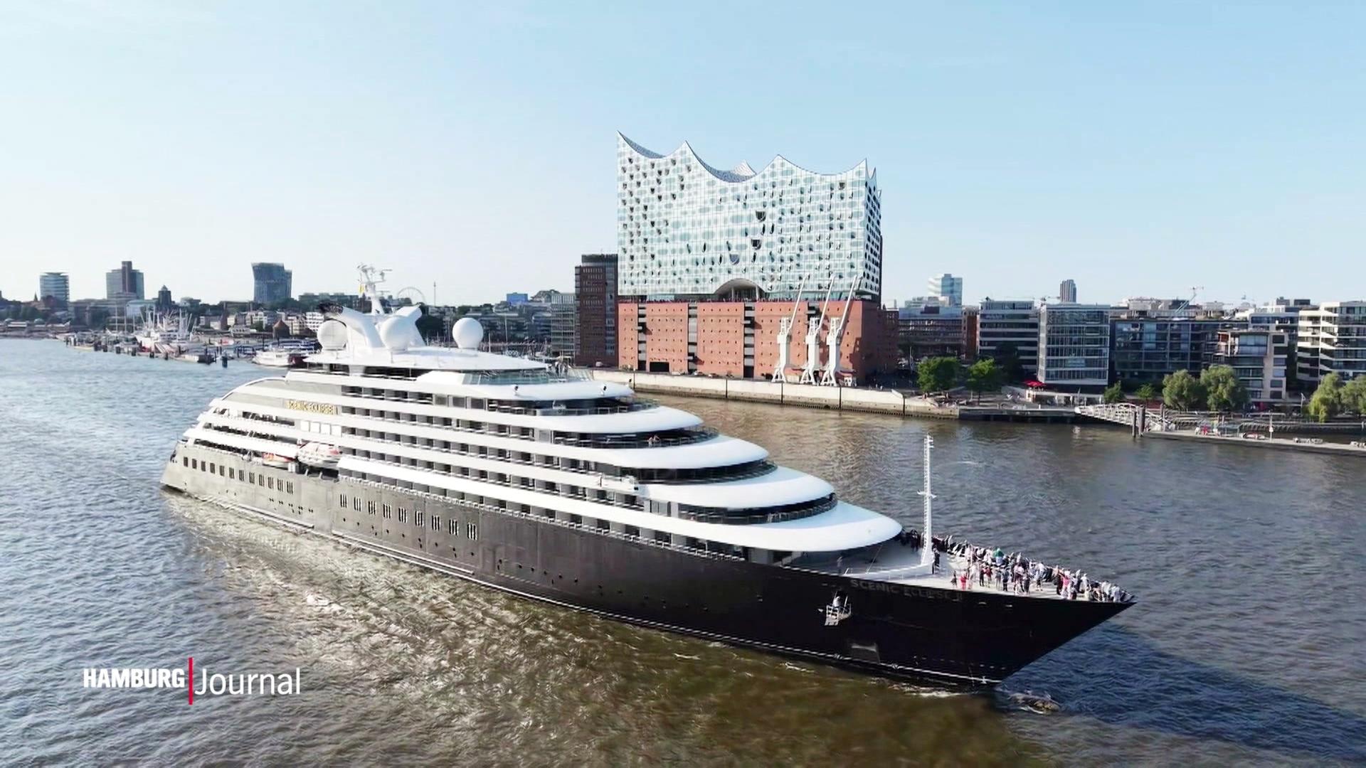 Luxusliner „Scenic Eclipse II“ erstmals in Hamburg