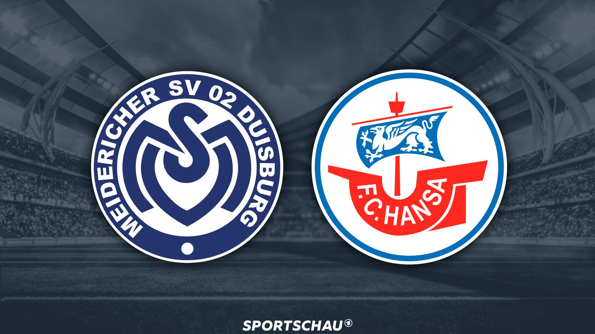 MSV Duisburg gegen Hansa Rostock