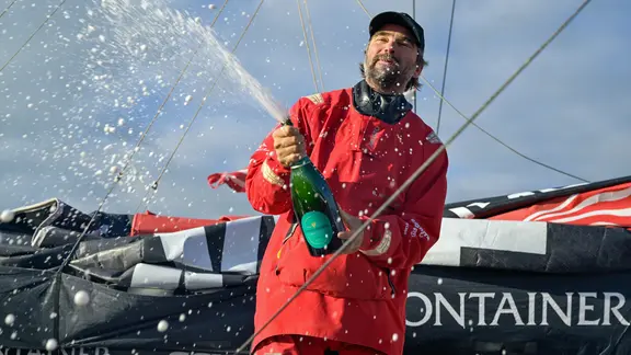 Boris Herrmann in Les Sables-d'Olonne
