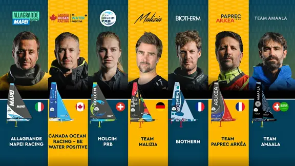 Die sieben Skipper des Ocean Race Europe 2025