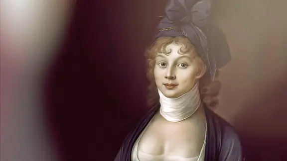 Königin Luise (1776-1810), Königin von Preußen, digital bearbeitet nach einem Gemälde von Nikolaus Lauer