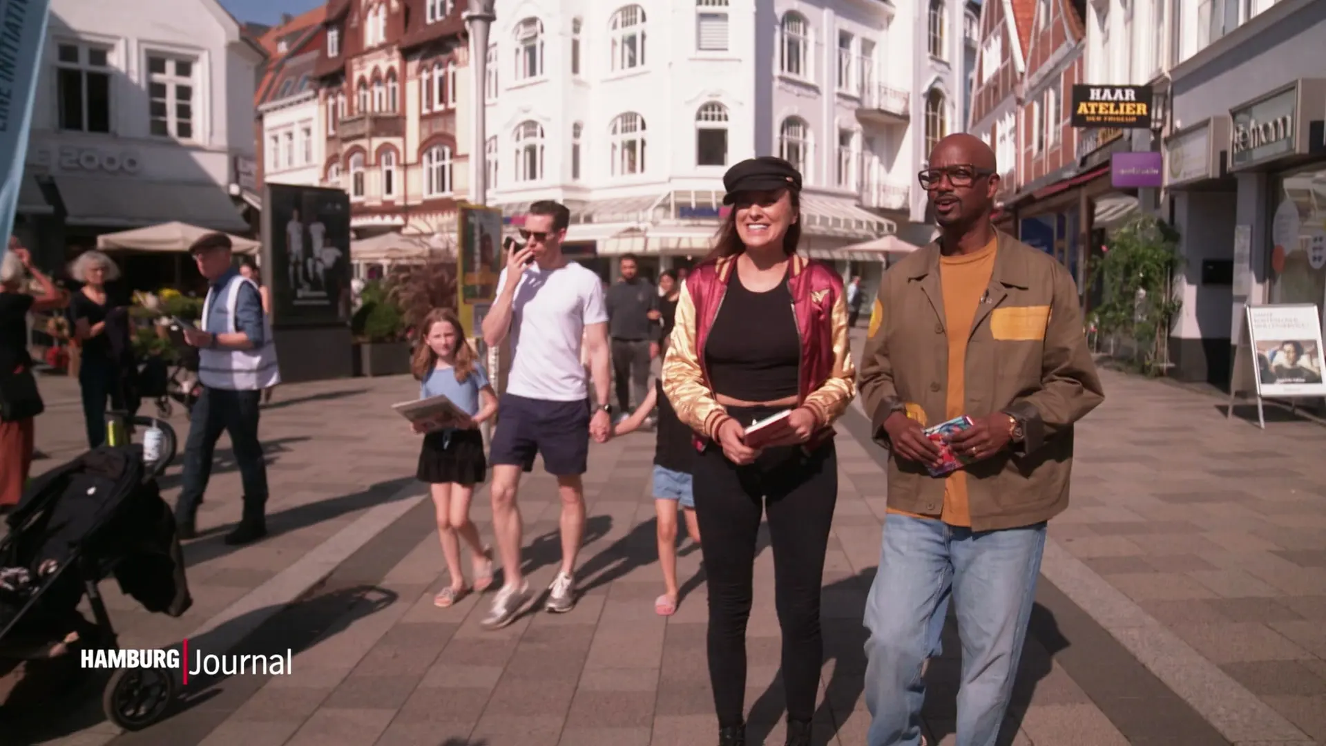 Yared Dibaba und Annie Heger im NDR Pop-Up Studio Bergedorf