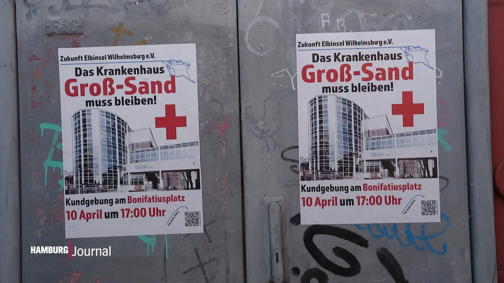 Demo gegen Schließung des Klinikums Groß-Sand