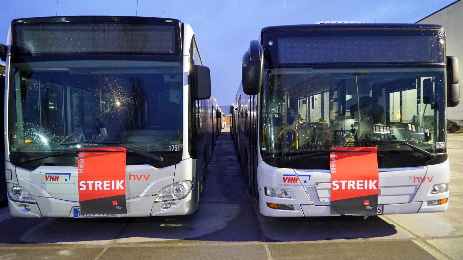 Warnstreik im Hamburger ÖPNV: VHH gibt Notfall-Fahrplan bekannt
