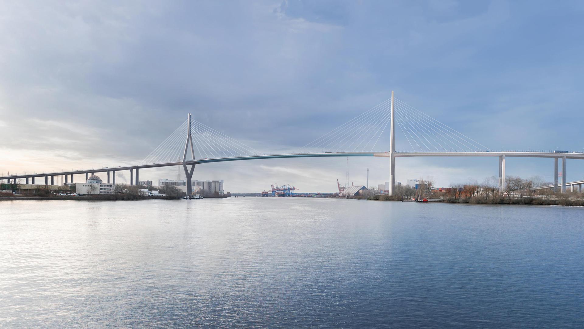 Hamburg: Entwurf für neue Köhlbrandbrücke vorgestellt