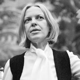 Die österreichische Schriftstellerin Ingeborg Bachmann bei Veranstaltung in 1972