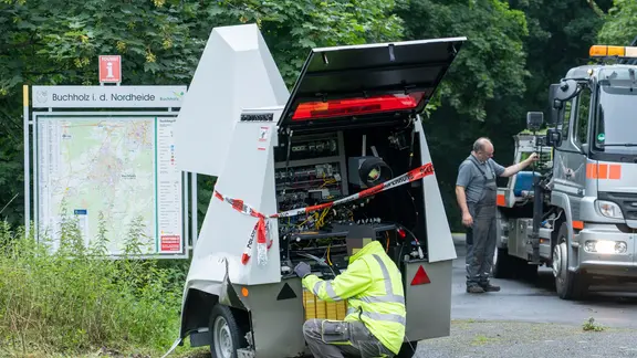 Overath Blitzer Gesprengt